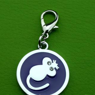 Un tag cane tag tag al collo animale di identificazione